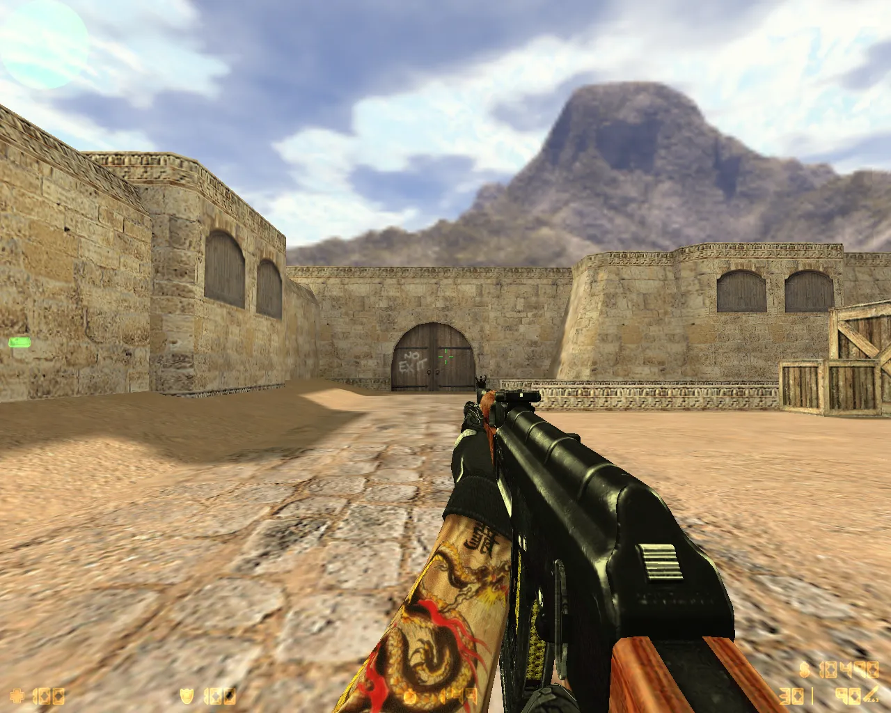 Скачать CS 1.6 Ultra HD от TheAmonDit: v_ и p_ модели, тату руки, темное меню и оптимизированный конфиг - Скриншот