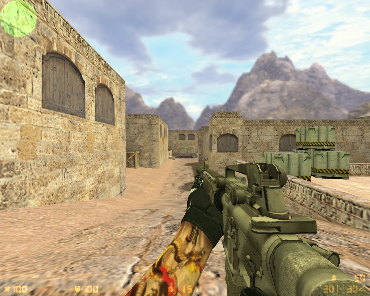 CS 1.6 Ultra HD от TheAmonDit: v_ и p_ модели, тату руки, темное меню и оптимизированный конфиг — скриншот 6
