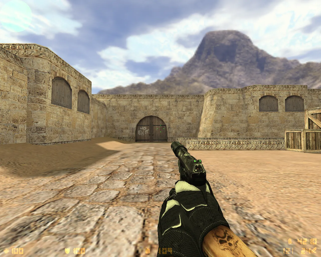 CS 1.6 Ultra HD от TheAmonDit: v_ и p_ модели, тату руки, темное меню и оптимизированный конфиг — скриншот 8