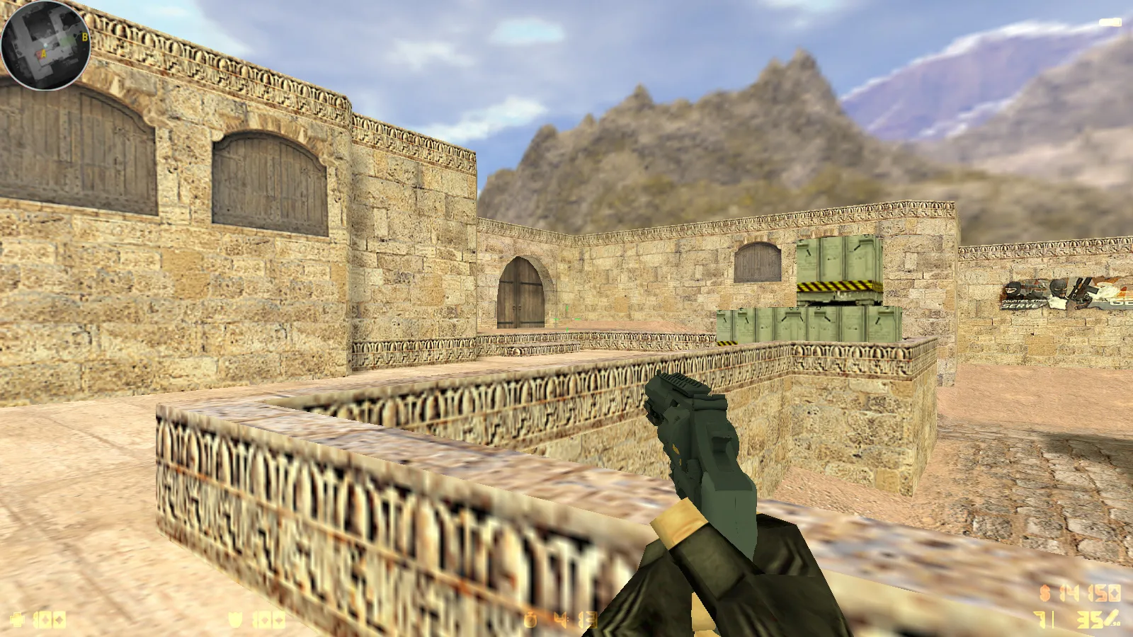 CS 1.6 Ancient: сборка с 29 скинами оружия, красно-синими моделями, темным меню и оптимизированным конфигом — скриншот 7
