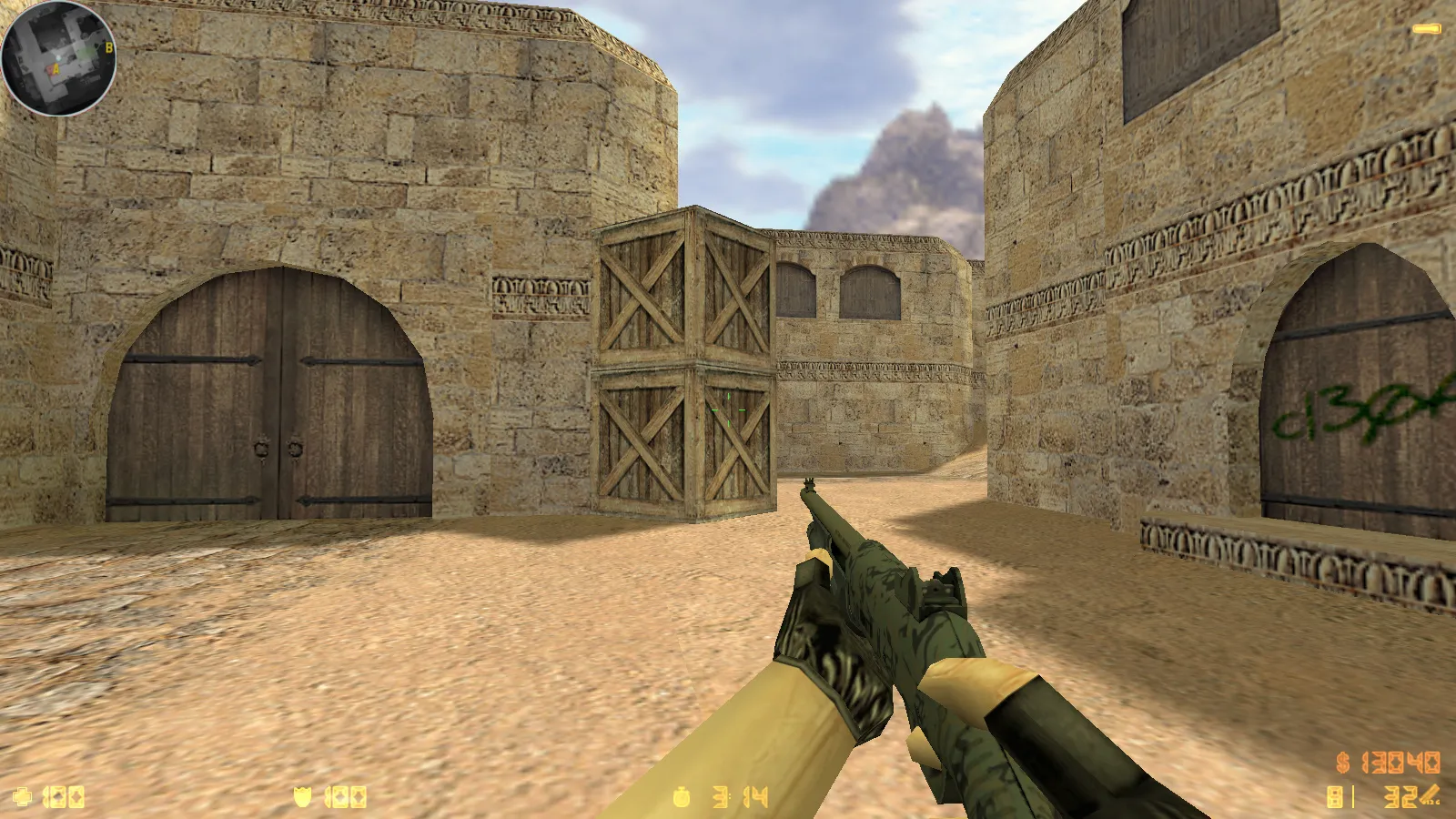 CS 1.6 Ancient: сборка с 29 скинами оружия, красно-синими моделями, темным меню и оптимизированным конфигом — скриншот 21