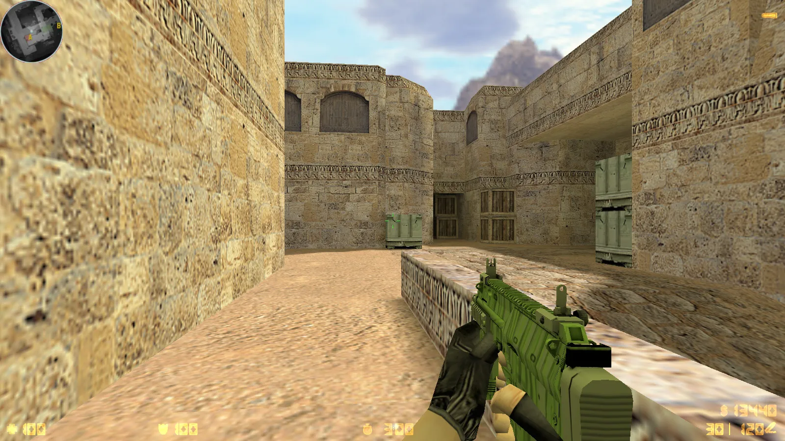 CS 1.6 Ancient: сборка с 29 скинами оружия, красно-синими моделями, темным меню и оптимизированным конфигом — скриншот 25