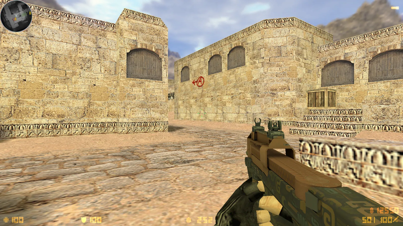 CS 1.6 Ancient: сборка с 29 скинами оружия, красно-синими моделями, темным меню и оптимизированным конфигом — скриншот 27