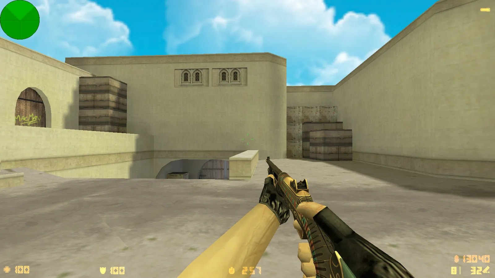 CS 1.6 Анубис — сборка с паком оружия v_/p_/w_ и графикой: небо, текстуры карт, звуки, русские ники — скриншот 15