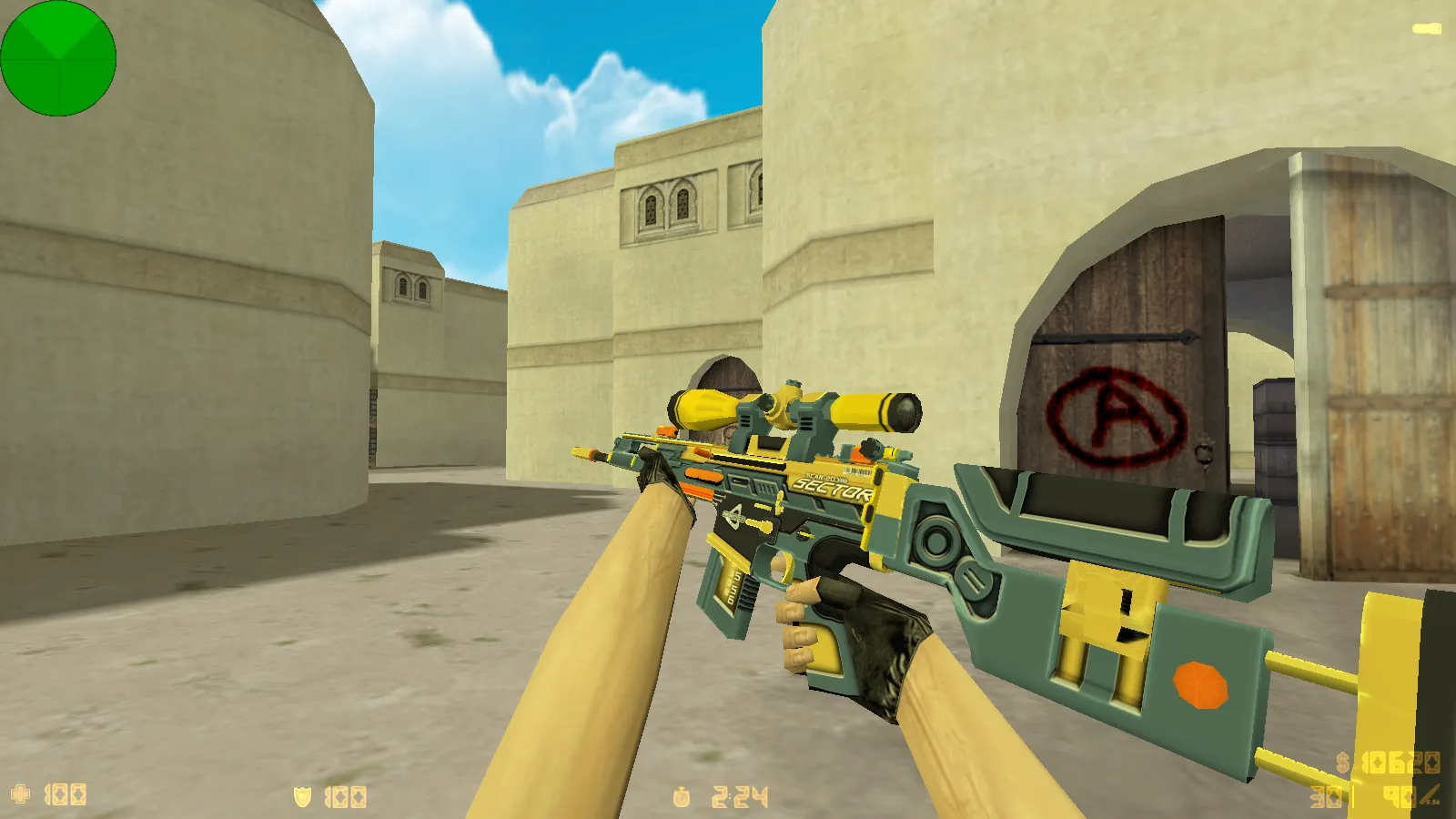 CS 1.6 Анубис — сборка с паком оружия v_/p_/w_ и графикой: небо, текстуры карт, звуки, русские ники — скриншот 22