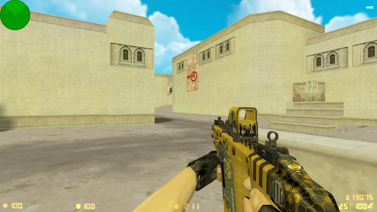 CS 1.6 Анубис — сборка с паком оружия v_/p_/w_ и графикой: небо, текстуры карт, звуки, русские ники — скриншот 23