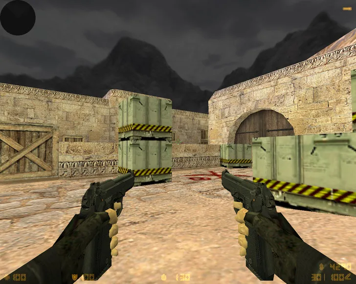 CS 1.6 «Черная версия»: черные скины оружия, темное меню, ночное небо, конфиг и стабильный запуск — скриншот 9
