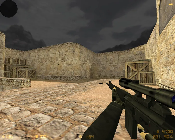 CS 1.6 «Черная версия»: черные скины оружия, темное меню, ночное небо, конфиг и стабильный запуск — скриншот 12