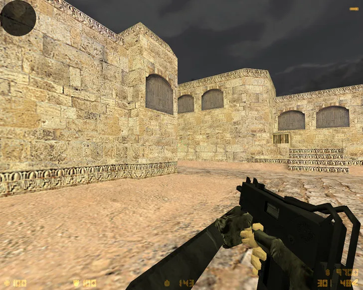CS 1.6 «Черная версия»: черные скины оружия, темное меню, ночное небо, конфиг и стабильный запуск — скриншот 17
