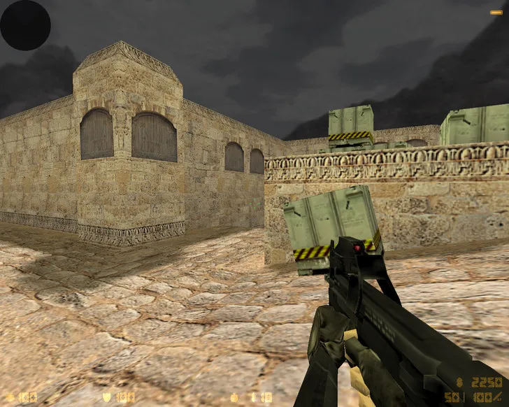 CS 1.6 «Черная версия»: черные скины оружия, темное меню, ночное небо, конфиг и стабильный запуск — скриншот 19