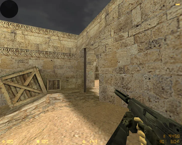 CS 1.6 «Черная версия»: черные скины оружия, темное меню, ночное небо, конфиг и стабильный запуск — скриншот 24