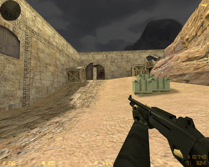 CS 1.6 «Черная версия»: черные скины оружия, темное меню, ночное небо, конфиг и стабильный запуск — скриншот 26