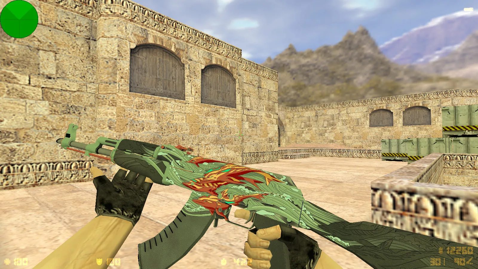 Скачать CS 1.6 от Blaze: сборка с CS2-скинами, красно-синими моделями, тёмным меню и оптимизированным конфигом - Скриншот