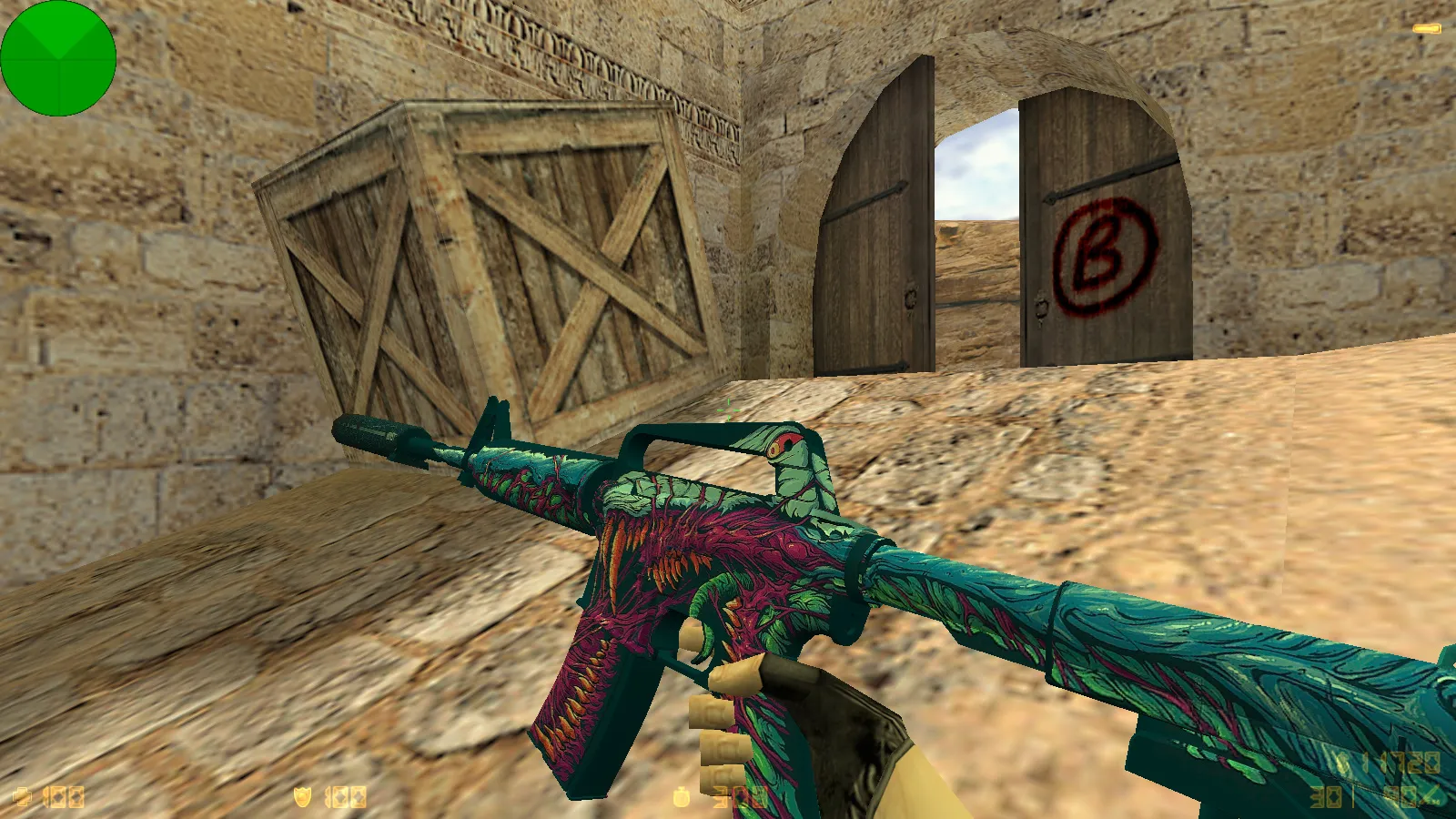 Скачать CS 1.6 от Blaze: сборка с CS2-скинами, красно-синими моделями, тёмным меню и оптимизированным конфигом - Скриншот