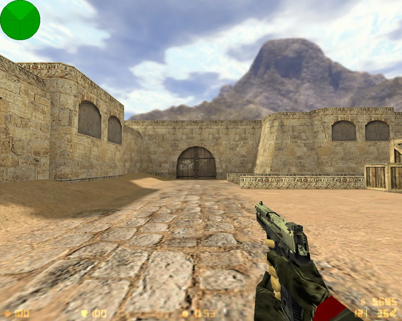 CS 1.6 Bloody — сборка с черными рукавами Bloody, красно-синими моделями и скинами оружия — скриншот 8