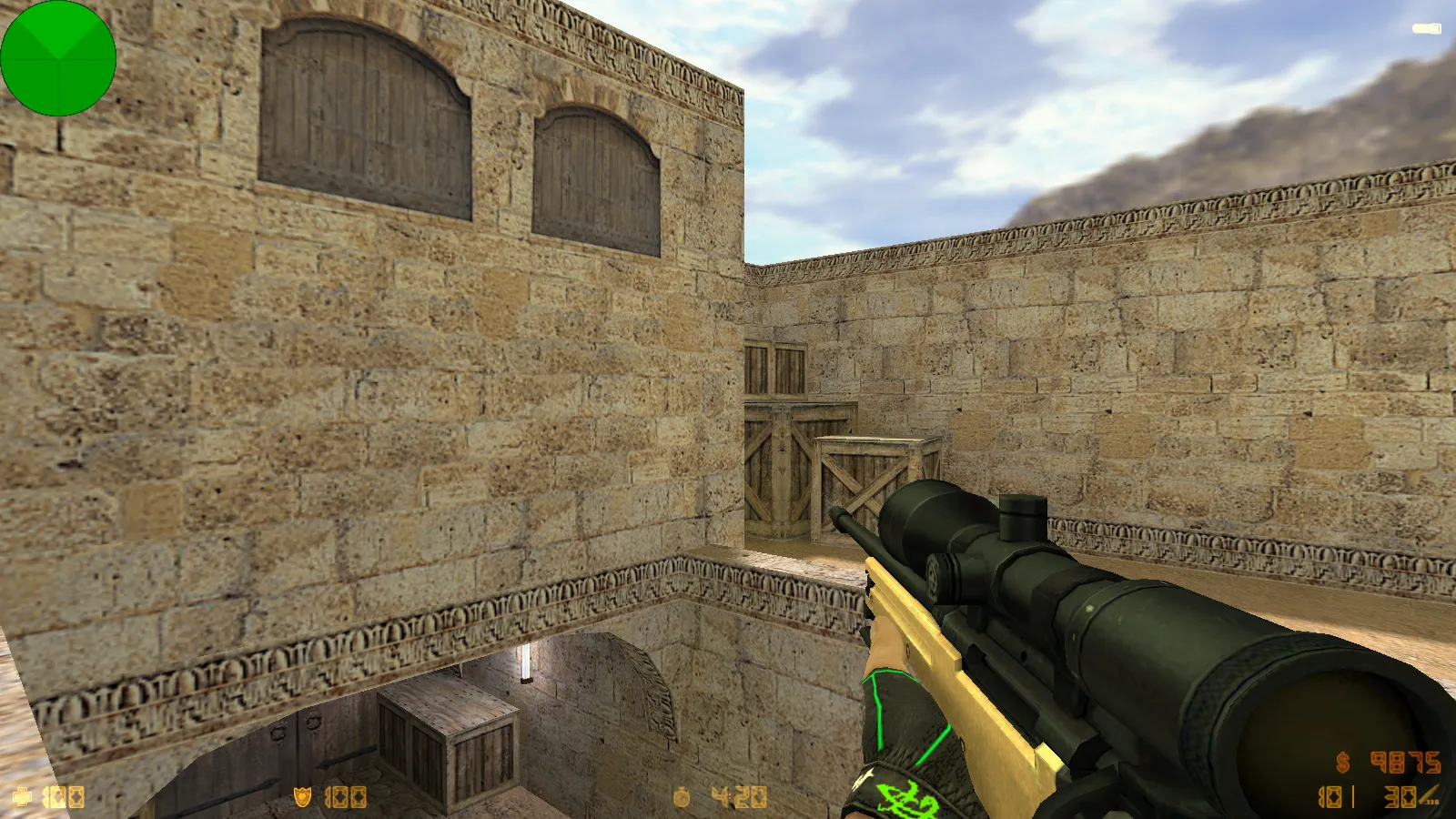 CS 1.6 Bravo — сборка с 29 золотыми моделями оружия, графикой и оптимизированным конфигом, звуками и меню — скриншот 6
