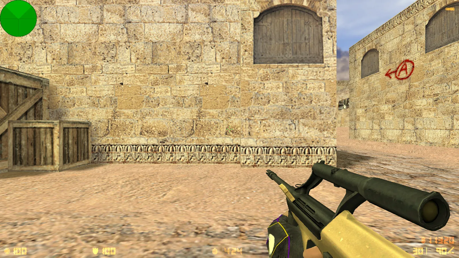 CS 1.6 Bravo — сборка с 29 золотыми моделями оружия, графикой и оптимизированным конфигом, звуками и меню — скриншот 12