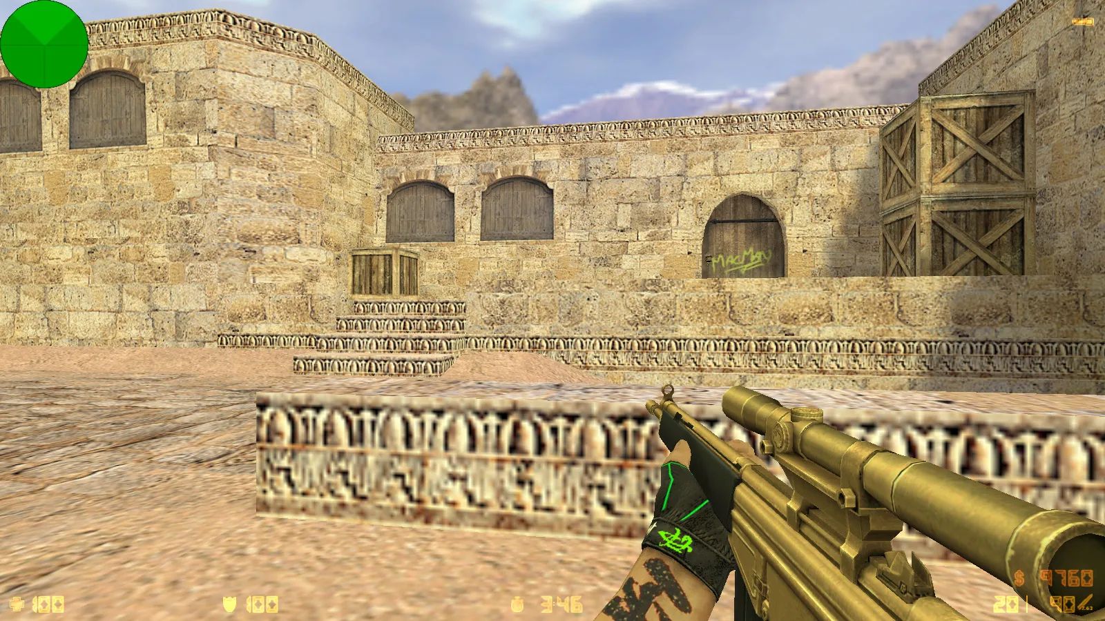 CS 1.6 Bravo — сборка с 29 золотыми моделями оружия, графикой и оптимизированным конфигом, звуками и меню — скриншот 16