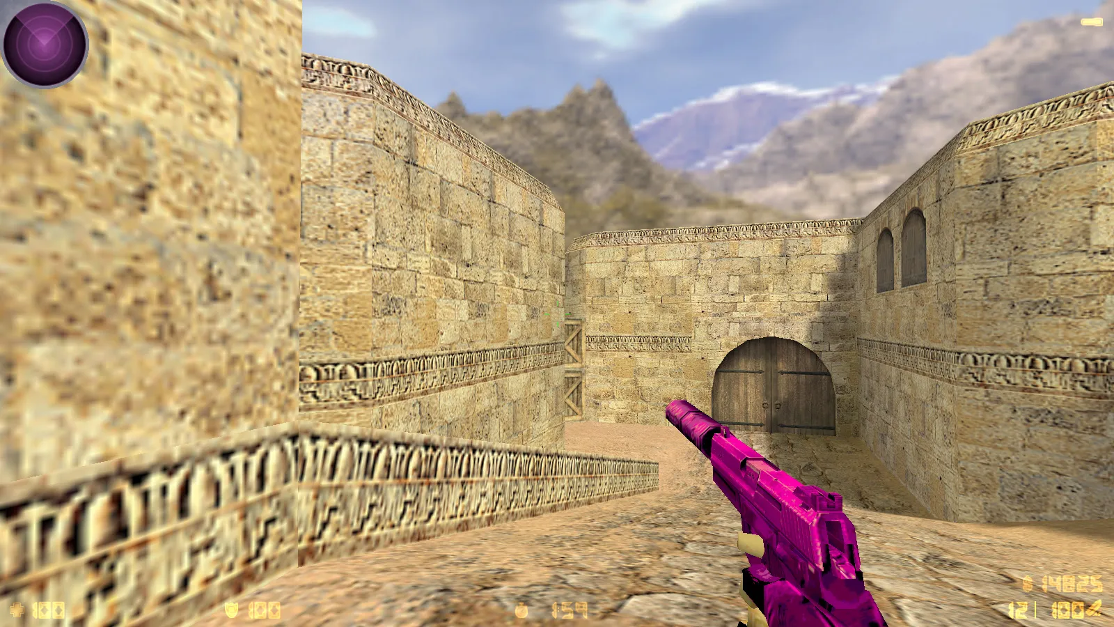 CS 1.6 Bubble Gum сборка: розово-фиолетовые скины, меню-тема, музыка, радар и оптимизированный config.cfg — скриншот 8