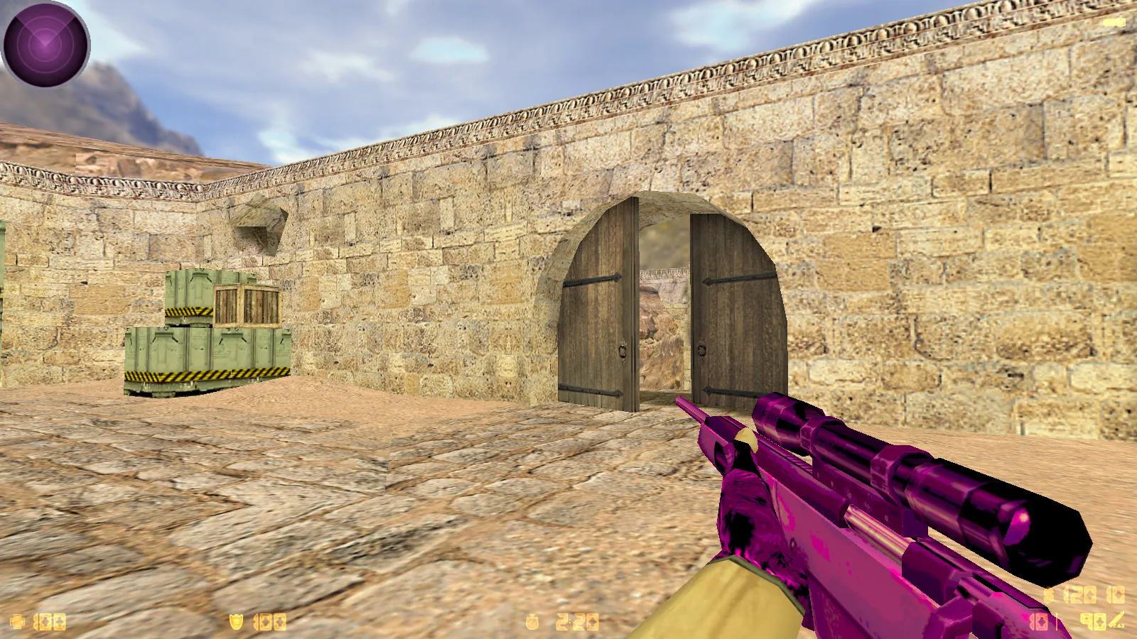 CS 1.6 Bubble Gum сборка: розово-фиолетовые скины, меню-тема, музыка, радар и оптимизированный config.cfg — скриншот 14