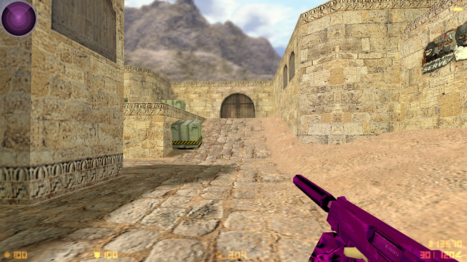 CS 1.6 Bubble Gum сборка: розово-фиолетовые скины, меню-тема, музыка, радар и оптимизированный config.cfg — скриншот 23