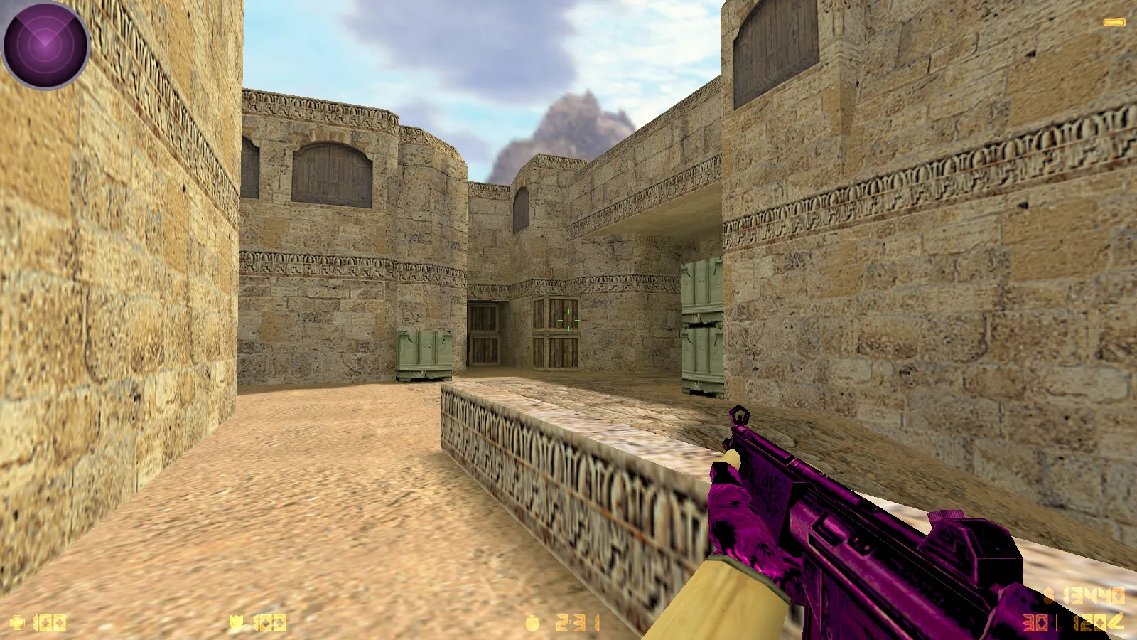 CS 1.6 Bubble Gum сборка: розово-фиолетовые скины, меню-тема, музыка, радар и оптимизированный config.cfg — скриншот 25