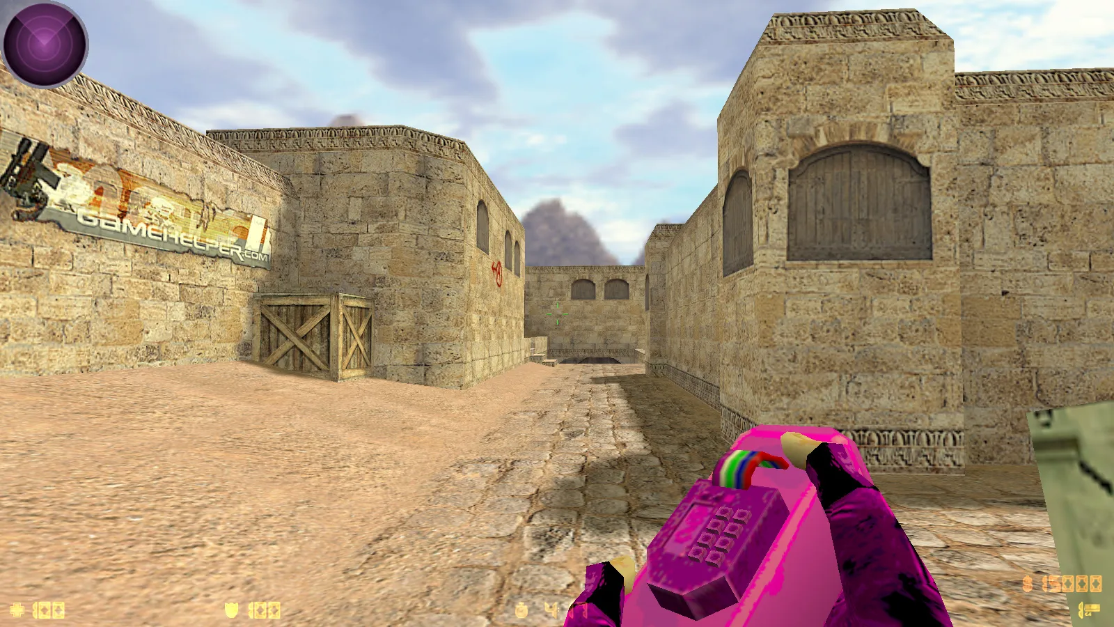 CS 1.6 Bubble Gum сборка: розово-фиолетовые скины, меню-тема, музыка, радар и оптимизированный config.cfg — скриншот 28