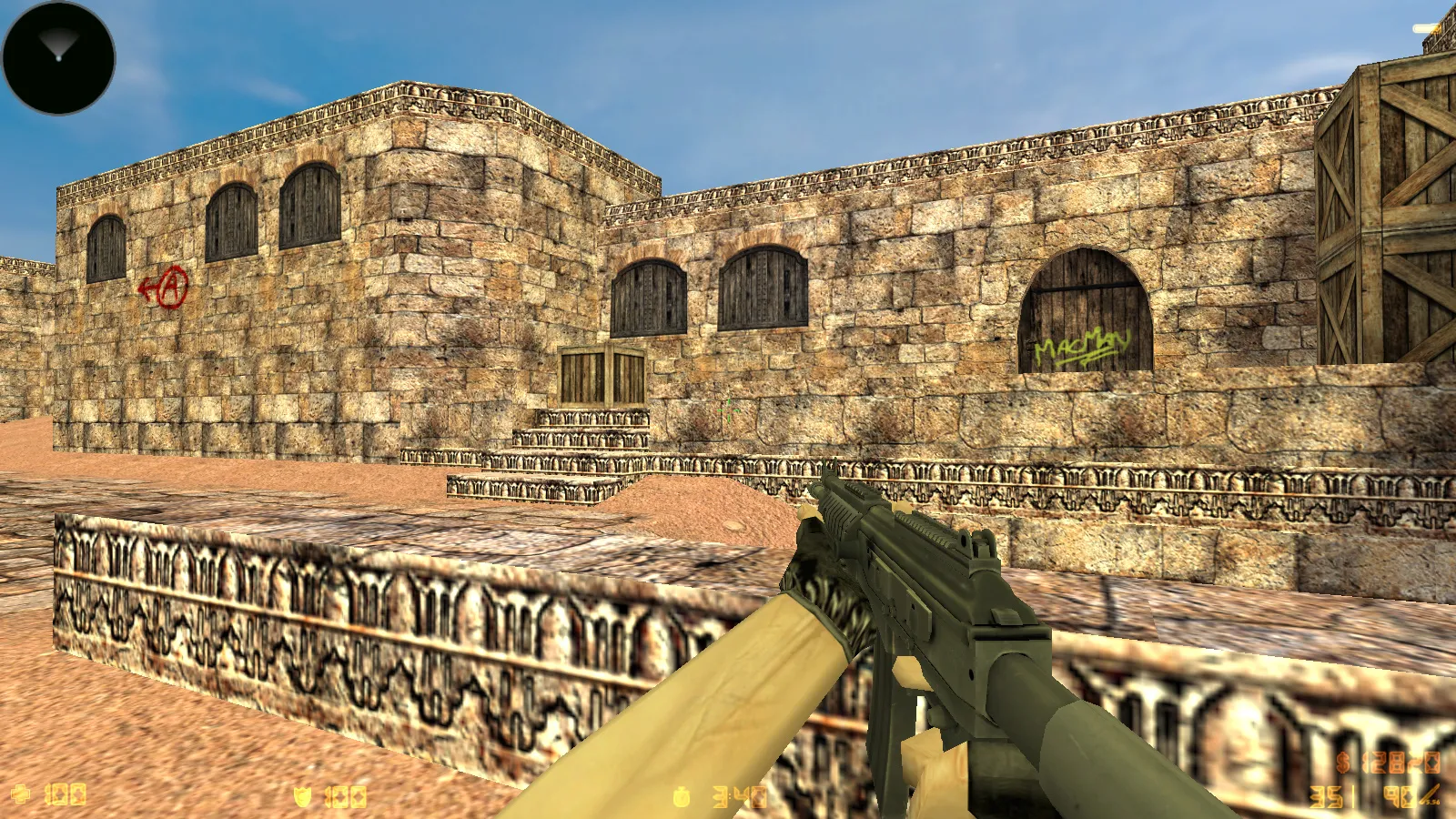 CS 1.6 CS2 Mod: F-осмотр оружия, модели игроков и интерфейс под CS2 стиль — скриншот 14