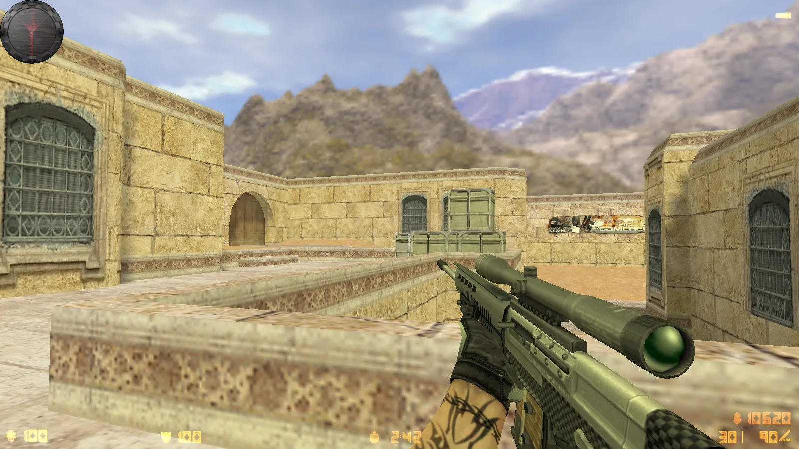 CS 1.6 Карбон: сборка с 9 апгрейдами, карбоновые скины, серое меню, обновленные звуки и музыка, прицел, радар — скриншот 26