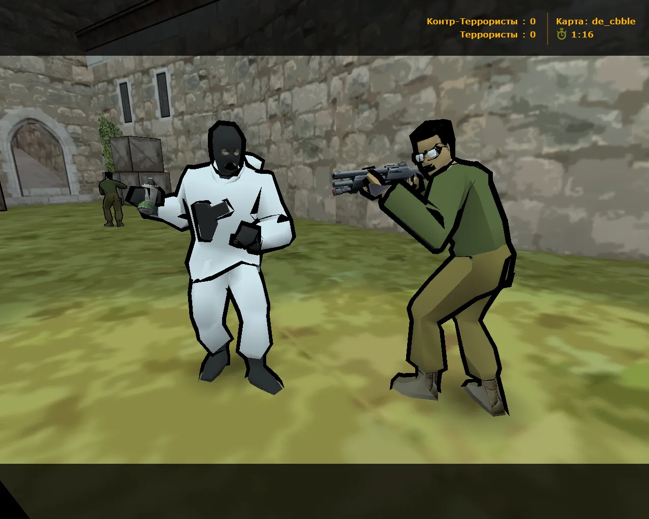 CS 1.6 Мультяшная: cel-shaded модели, графика и оптимизированный config.cfg для чистой игры — скриншот 13