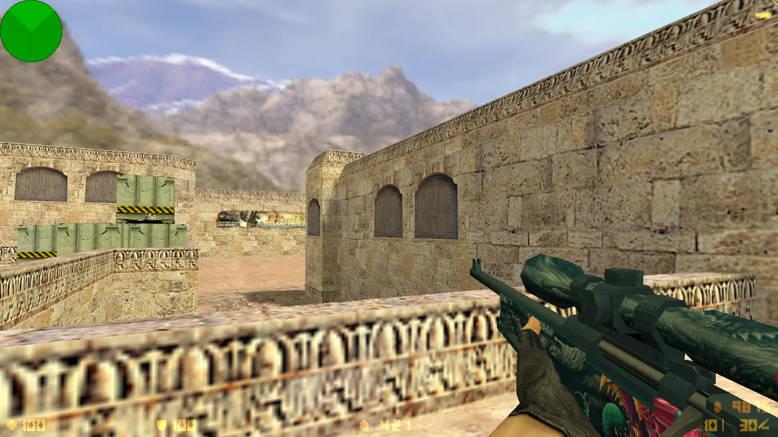 CS 1.6 от Checker: блогерская сборка с 14 скинами, красно-синими моделями, темно-синим меню и оптимизированным config.cfg — скриншот 6