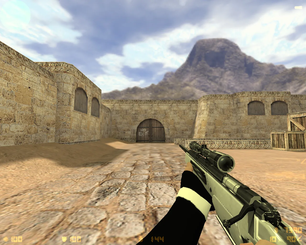 CS 1.6 «Хром» — сборка CS 1.6 с 27 хром-моделями оружия, темным меню и оптимизированным конфигом — скриншот 21