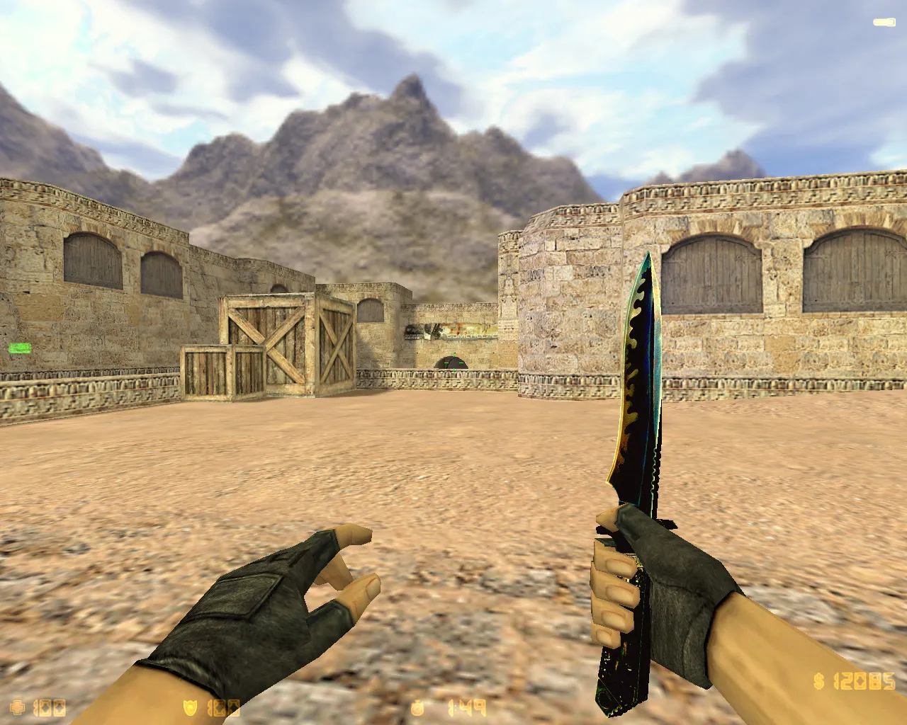 Скачать CS 1.6 Classic HD: HD модели оружия v_, p_, w_, графика, звуки, меню и оптимизированный конфиг - Скриншот