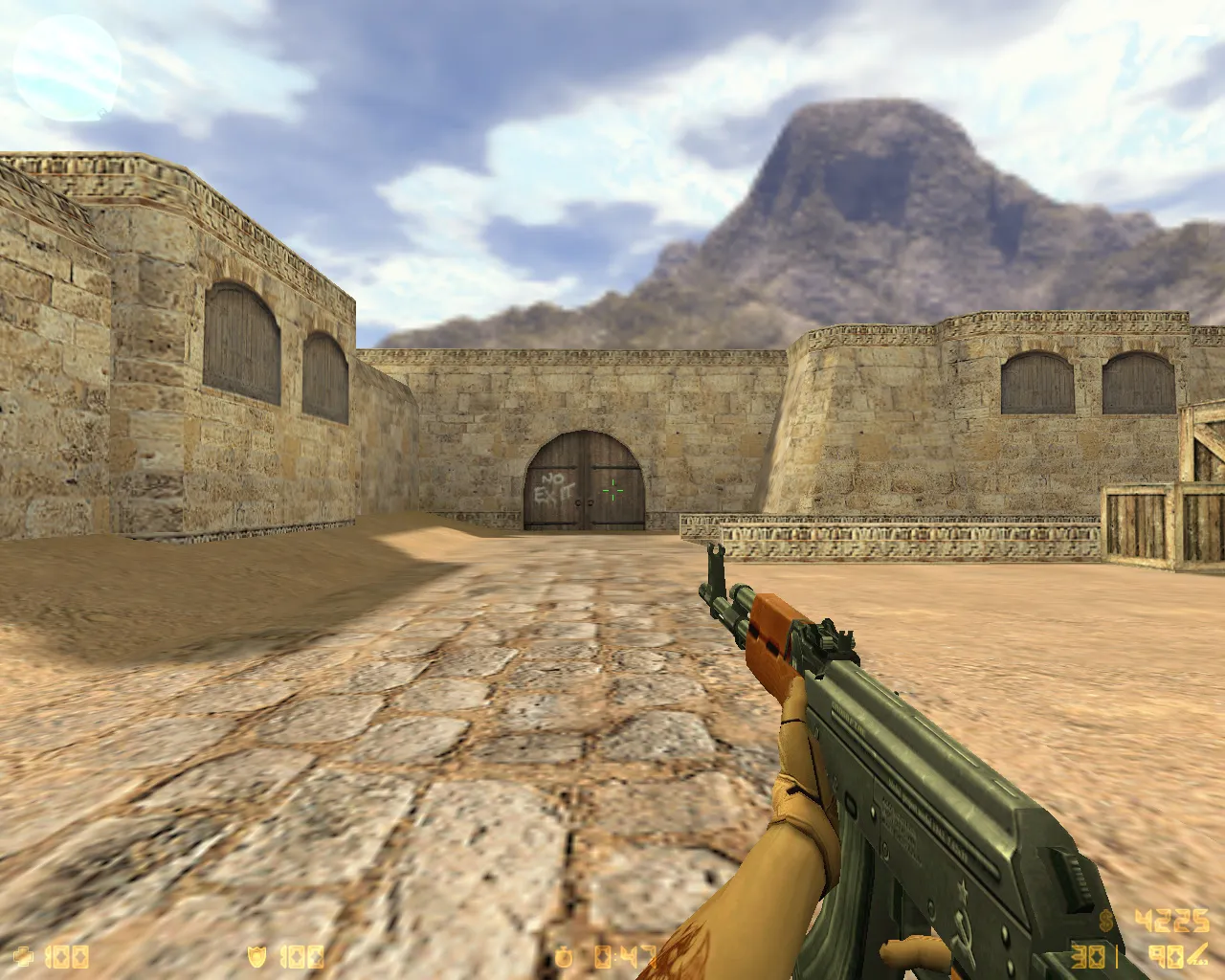 Скачать CS 1.6 CrossFire — сборка с модами Crossfire: модели оружия v_/p_/w_, темное меню, музыка, радар, значок - Скриншот