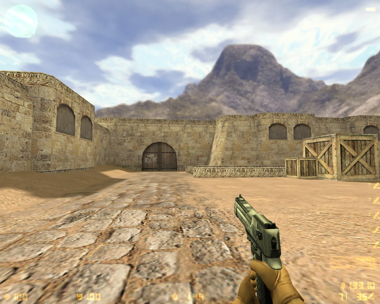 CS 1.6 CrossFire — сборка с модами Crossfire: модели оружия v_/p_/w_, темное меню, музыка, радар, значок — скриншот 7