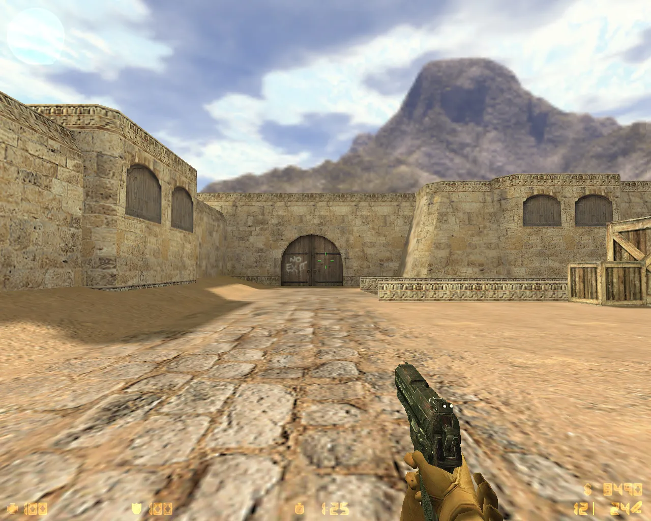 CS 1.6 CrossFire — сборка с модами Crossfire: модели оружия v_/p_/w_, темное меню, музыка, радар, значок — скриншот 8