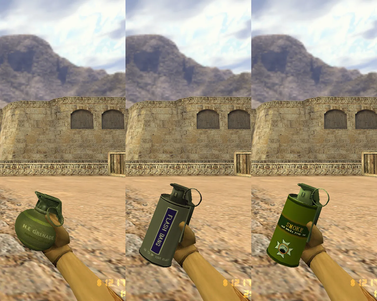 CS 1.6 CrossFire — сборка с модами Crossfire: модели оружия v_/p_/w_, темное меню, музыка, радар, значок — скриншот 10