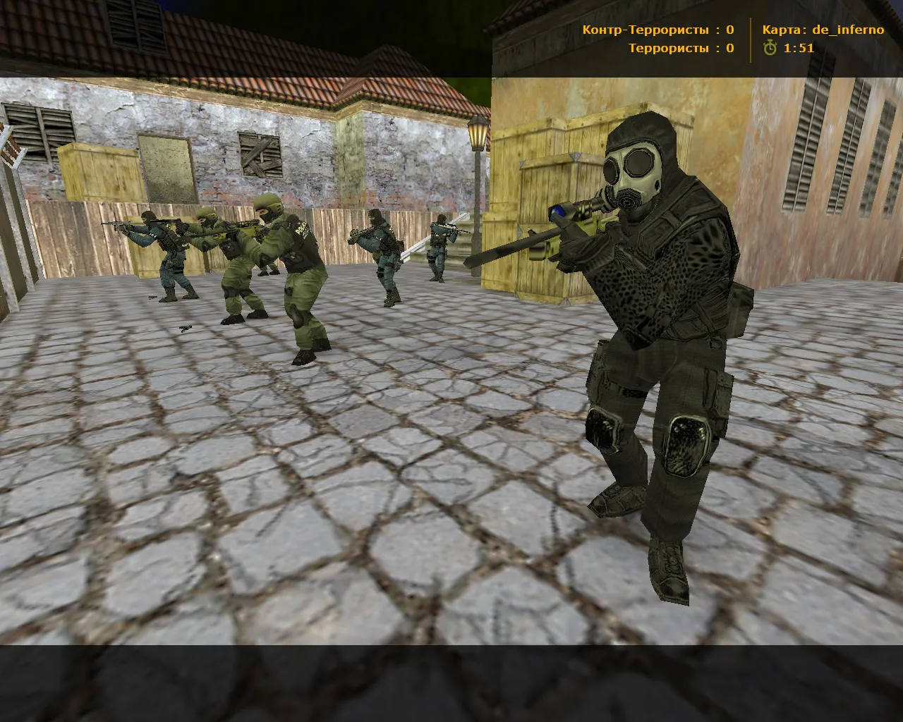 CS 1.6 от Дикого D1K11: 11 скинов, черное меню, перекрашенные модели и оптимизированный конфиг — скриншот 11