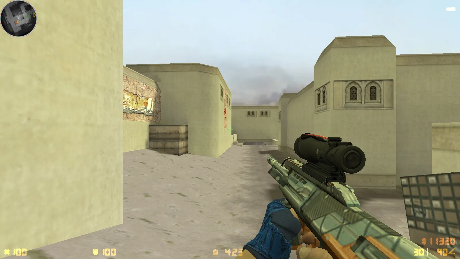 CS 1.6 Danger Zone — скины, графика и оптимизированный конфиг: 30 оружейных скинов, звуки, меню и прицел — скриншот 12