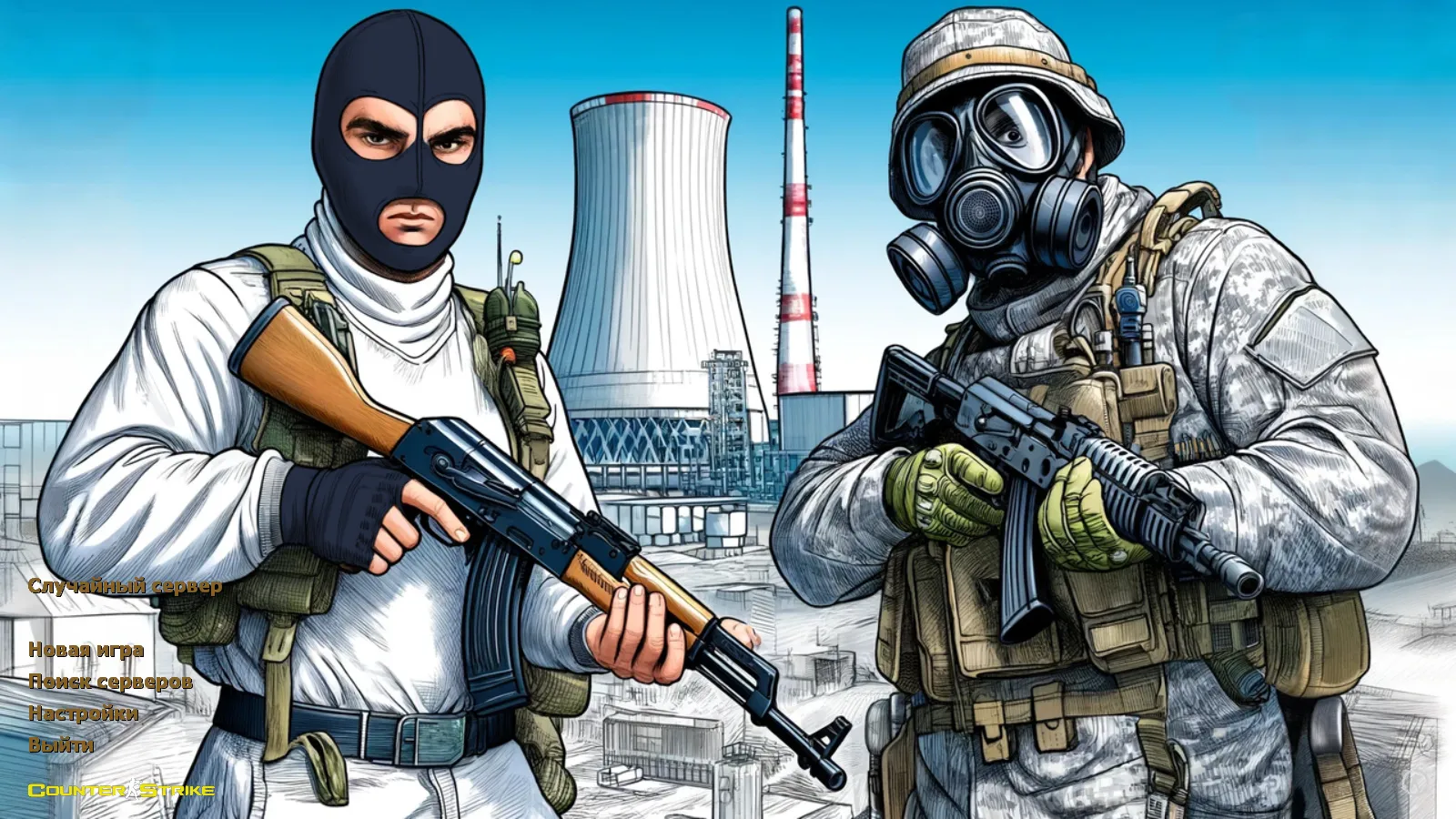 Скачать CS 1.6 Definitive: скины и графика, 10 нововведений, оптимизированный конфиг, меню и оружие v_/p_/w_ - Скриншот
