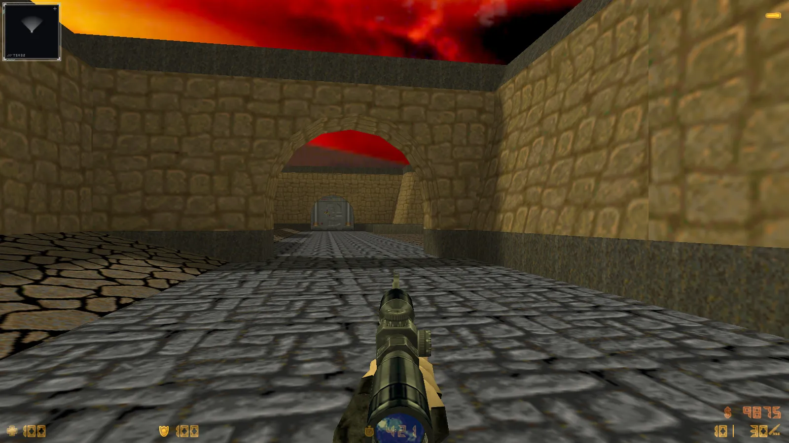 CS 1.6 Doom — тематическая сборка с 11 новшествами: оружие по центру, думгаи за Т и CT, темное меню и оптимизированный конфиг — скриншот 6