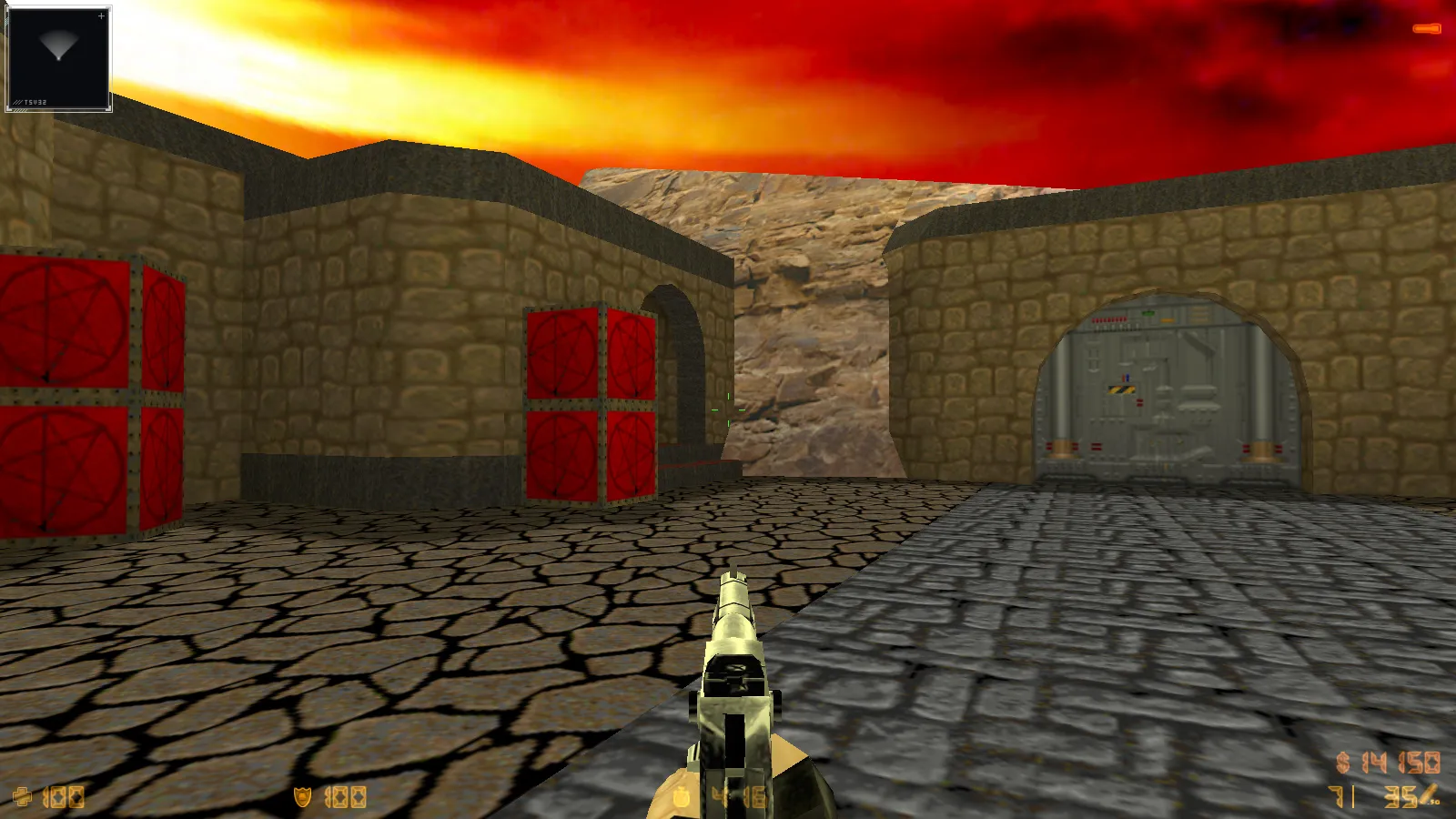 CS 1.6 Doom — тематическая сборка с 11 новшествами: оружие по центру, думгаи за Т и CT, темное меню и оптимизированный конфиг — скриншот 7