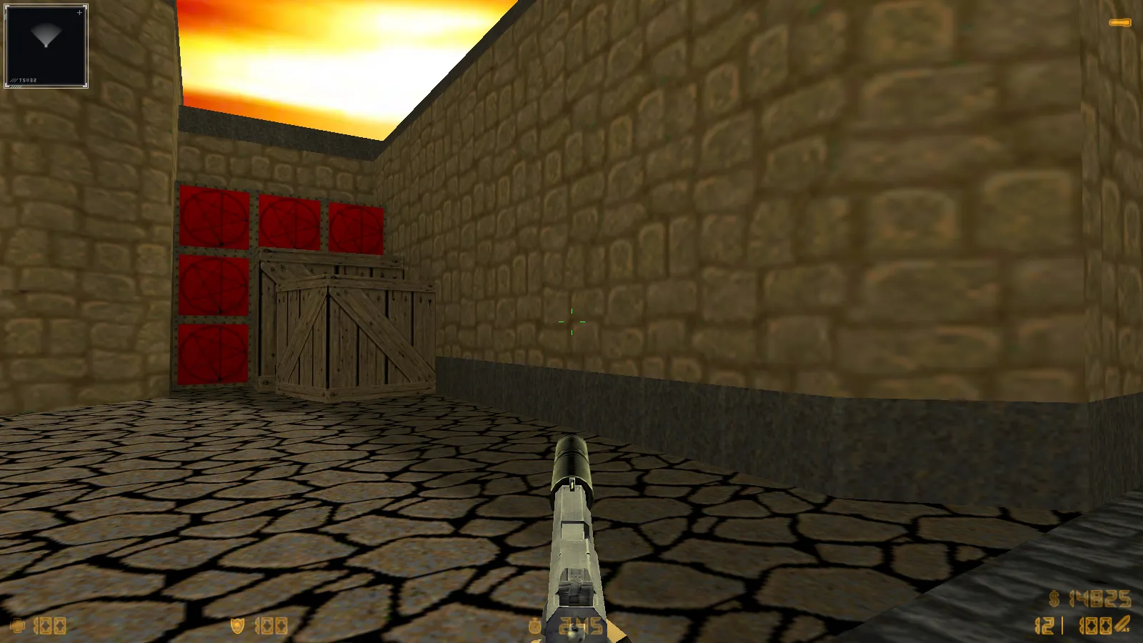 CS 1.6 Doom — тематическая сборка с 11 новшествами: оружие по центру, думгаи за Т и CT, темное меню и оптимизированный конфиг — скриншот 8