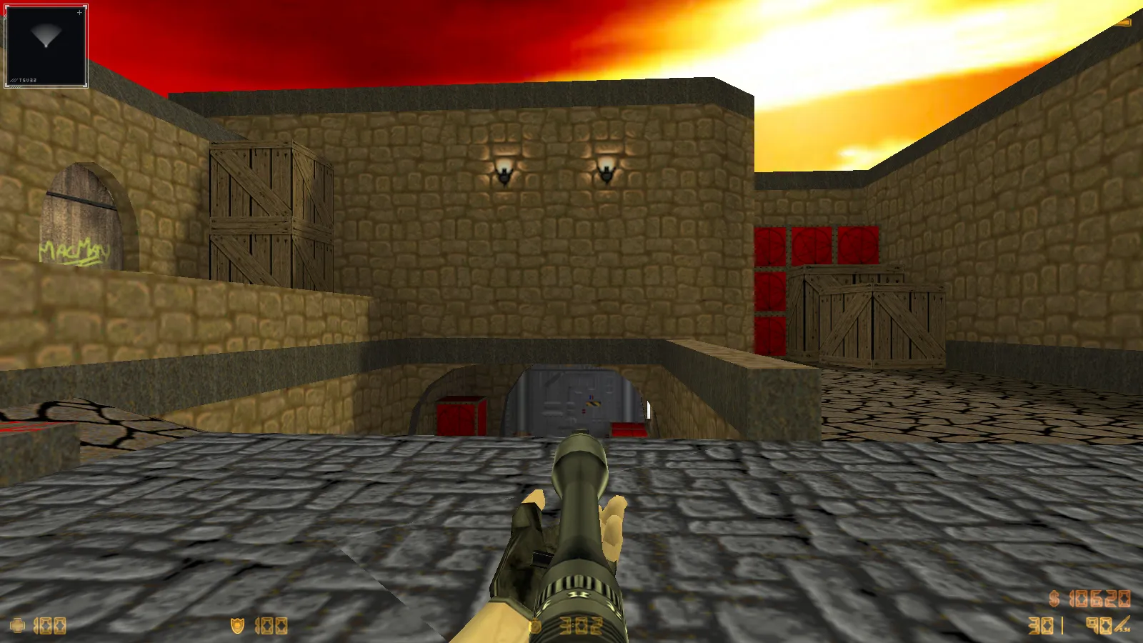 CS 1.6 Doom — тематическая сборка с 11 новшествами: оружие по центру, думгаи за Т и CT, темное меню и оптимизированный конфиг — скриншот 15