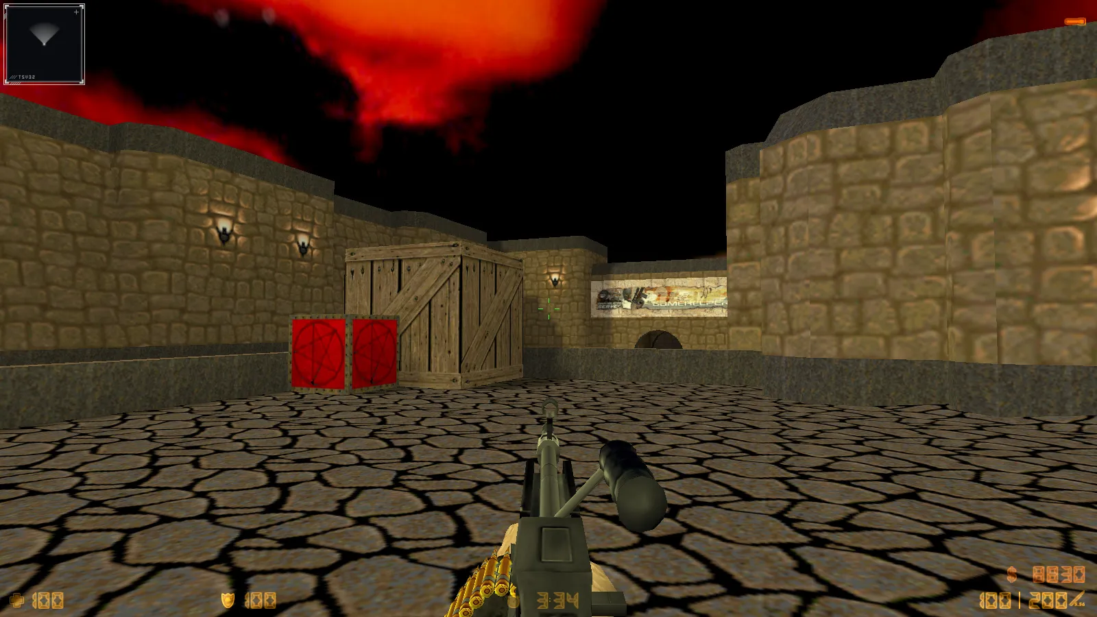 CS 1.6 Doom — тематическая сборка с 11 новшествами: оружие по центру, думгаи за Т и CT, темное меню и оптимизированный конфиг — скриншот 17