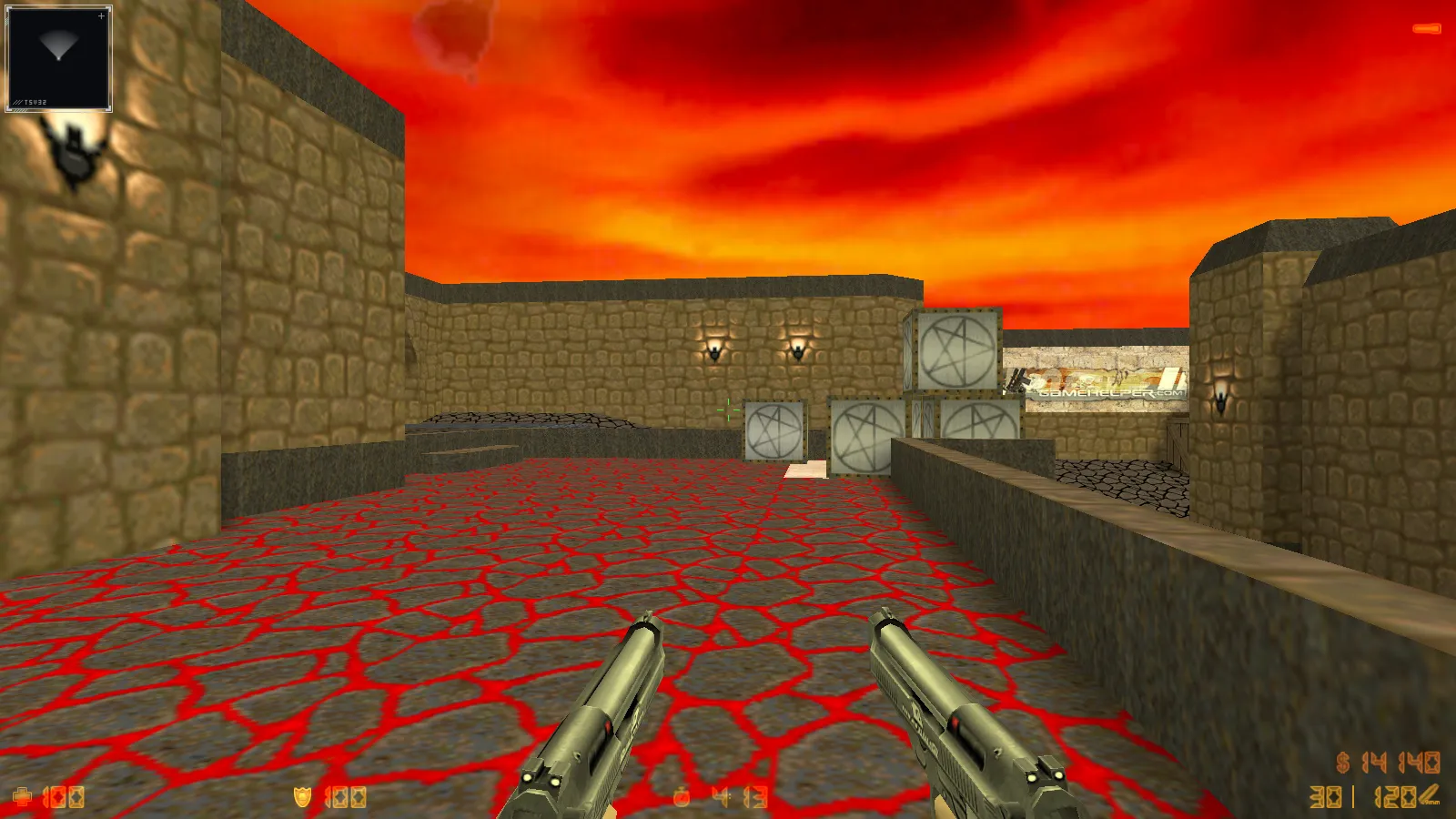 CS 1.6 Doom — тематическая сборка с 11 новшествами: оружие по центру, думгаи за Т и CT, темное меню и оптимизированный конфиг — скриншот 20