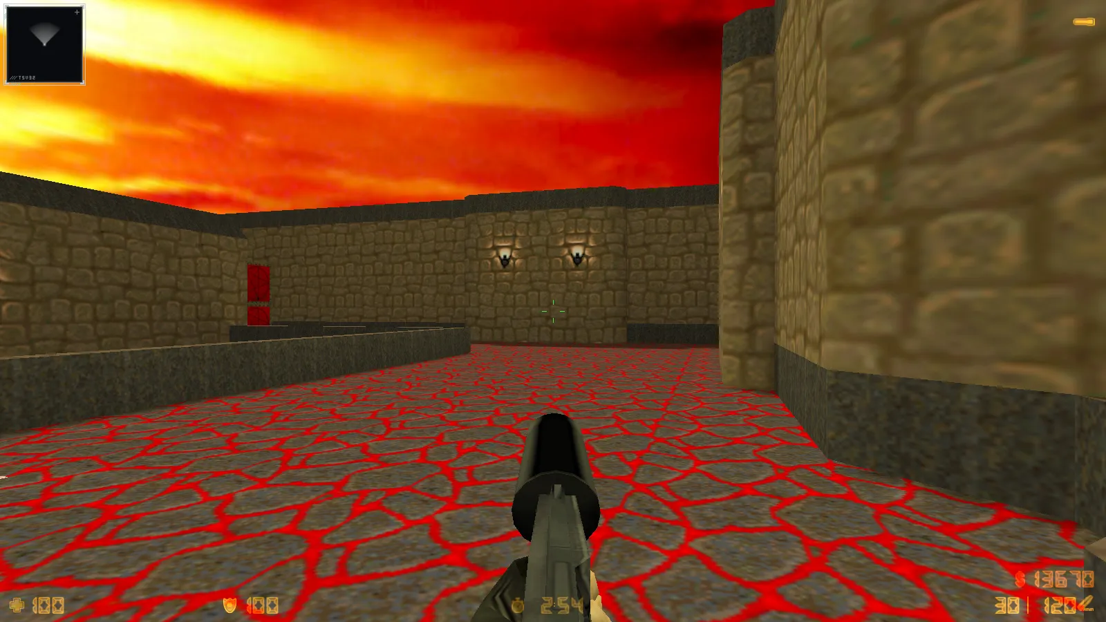 CS 1.6 Doom — тематическая сборка с 11 новшествами: оружие по центру, думгаи за Т и CT, темное меню и оптимизированный конфиг — скриншот 23