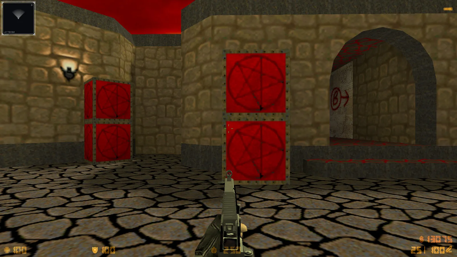 CS 1.6 Doom — тематическая сборка с 11 новшествами: оружие по центру, думгаи за Т и CT, темное меню и оптимизированный конфиг — скриншот 26