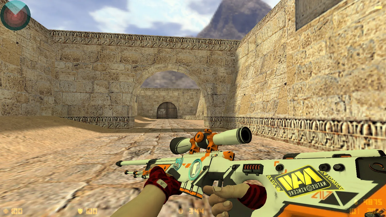 CS 1.6 DreamHack: скины оружия v_ p_ w_, красно-синие модели, темное меню и оптимизированный конфиг — скриншот 6