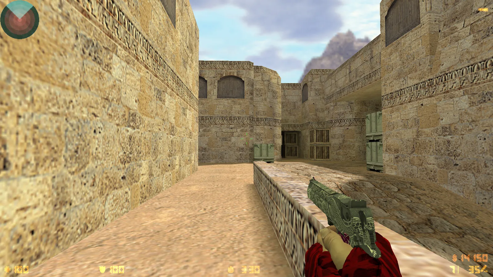 CS 1.6 DreamHack: скины оружия v_ p_ w_, красно-синие модели, темное меню и оптимизированный конфиг — скриншот 7